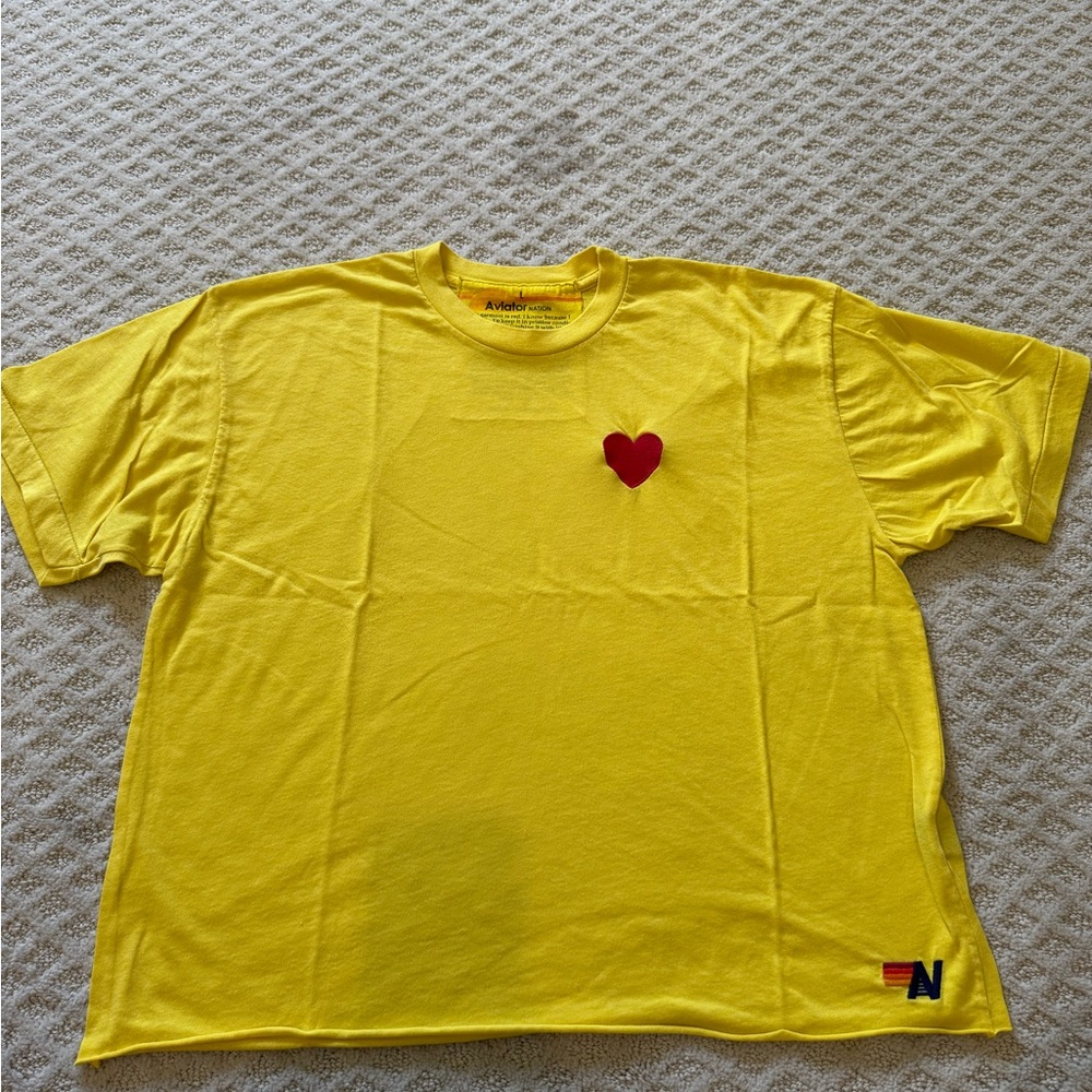 Aviator Nation Bright Yellow Tee